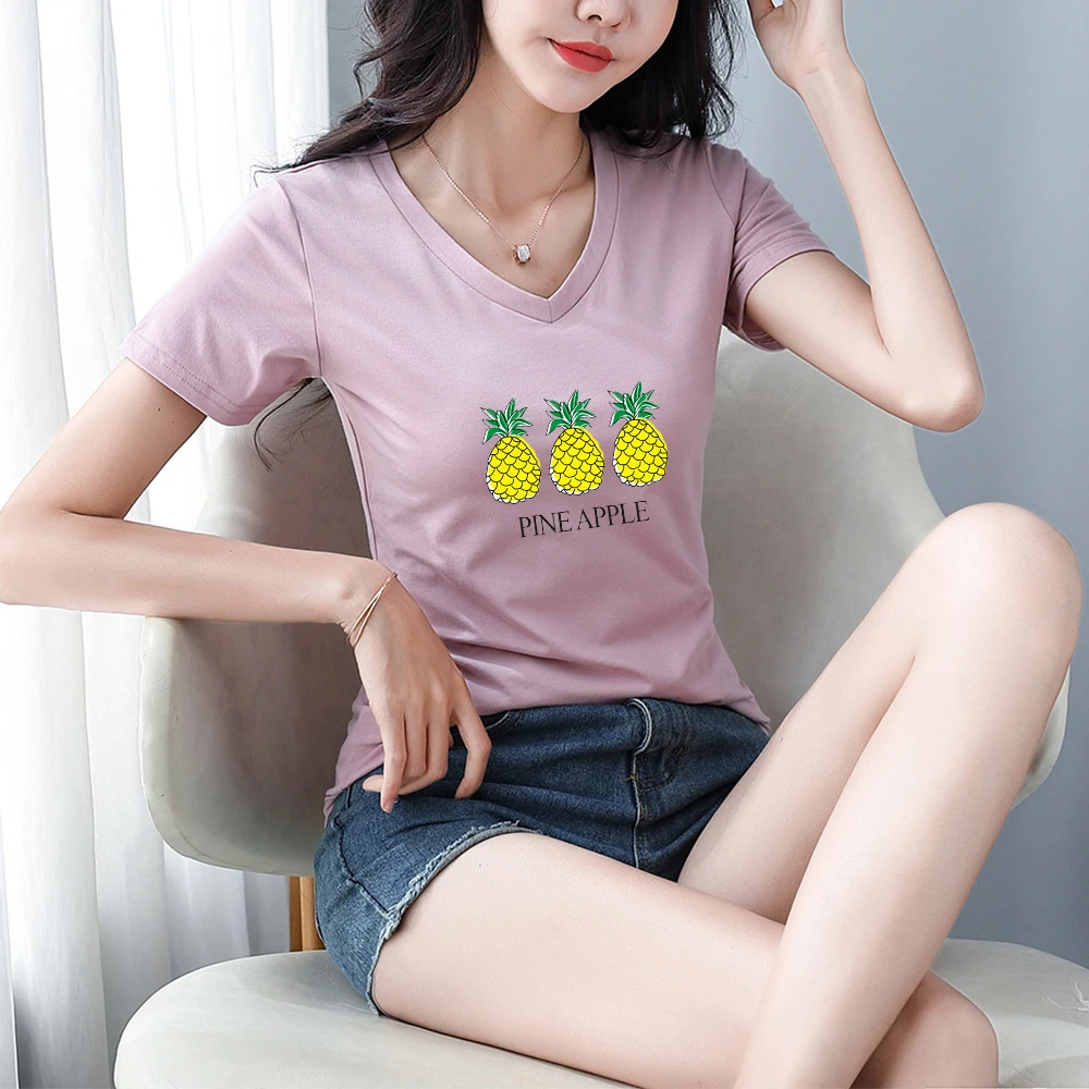 Летняя повседневная женская футболка милые футболки в стиле K-POP модная для