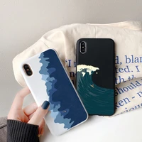 sea wave sunrise phone case for iphone x xs max xr 6s 7 8 plus se 2020 11 12 13 pro max sunset soft silicone cover funda shell