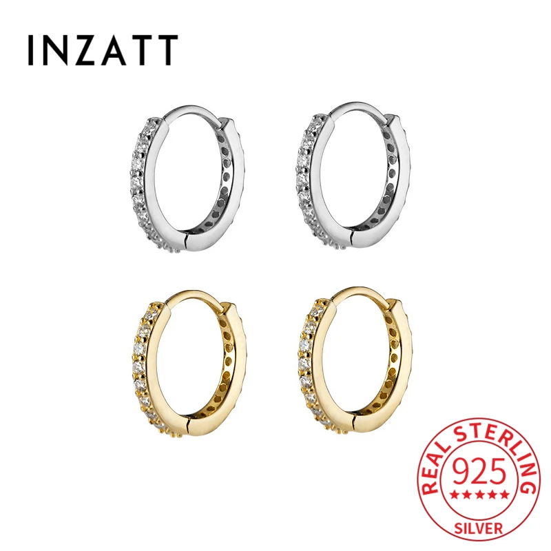 

Серьги-кольца женские из серебра 925 пробы с фианитами