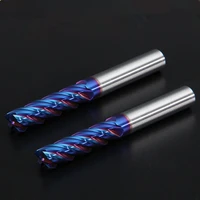 1pcs endmill cutting hrc60 65 4 flute metal alloy carbide tungsten steel milling cutter end mill 6mm 8mm 10mm 12mm milling tools