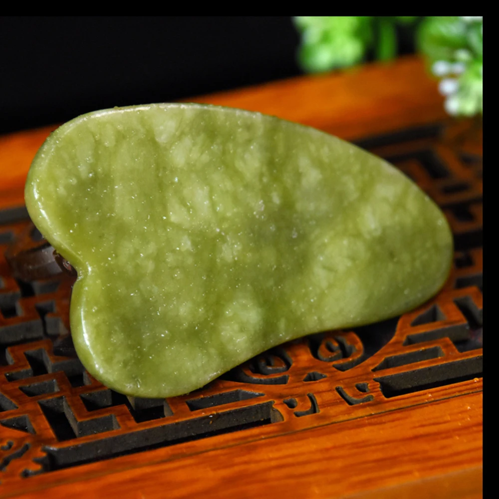 Массажер для тела из нефрита Gua Sha медицинский набор инструментов скребка