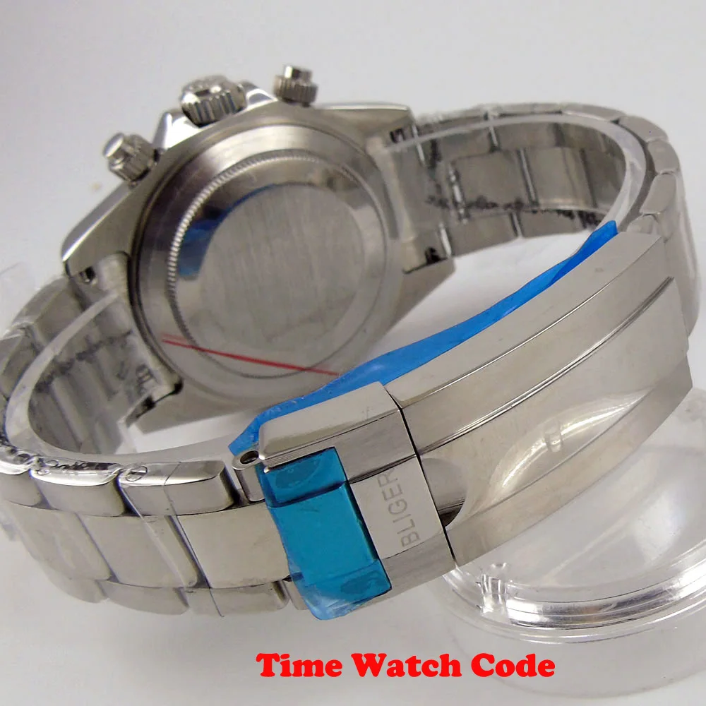 40 мм Bliger многофункциональные автоматические наручные часы для мужчин