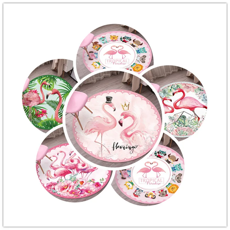 Скандинавский круглый ковер ins3D с милыми рисунками из мультфильмов коврик