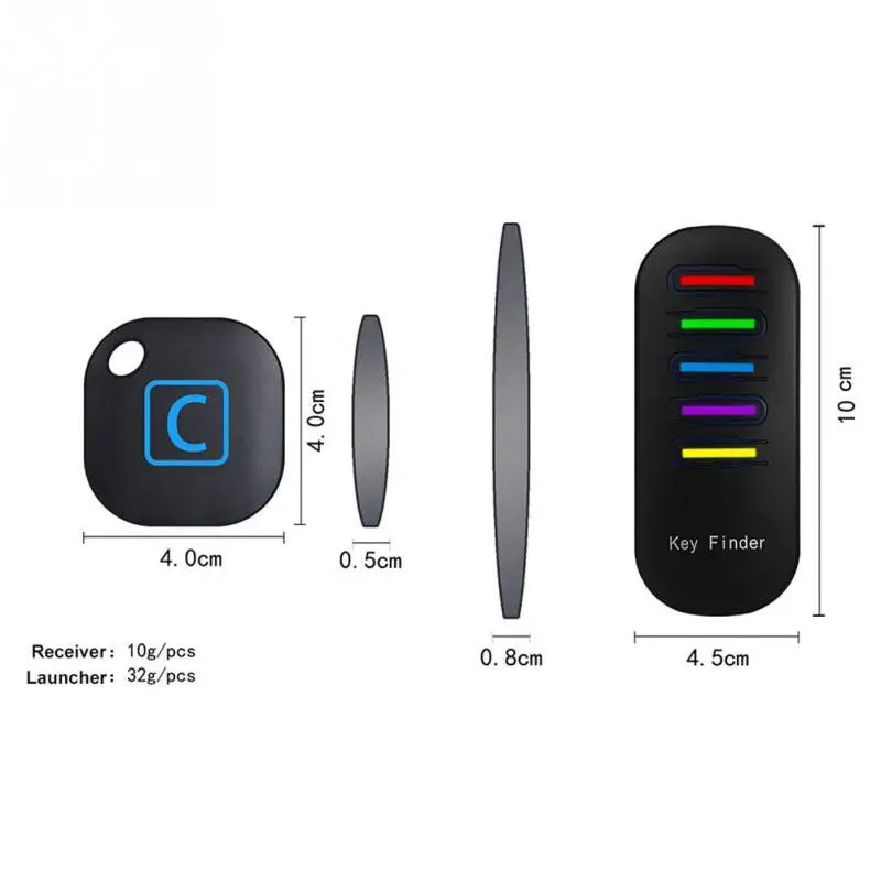 

Wireless Electronic Key Finder Reminder With 5 Keychain Receivers For Lost Keys Locator Whistle Key Finder
