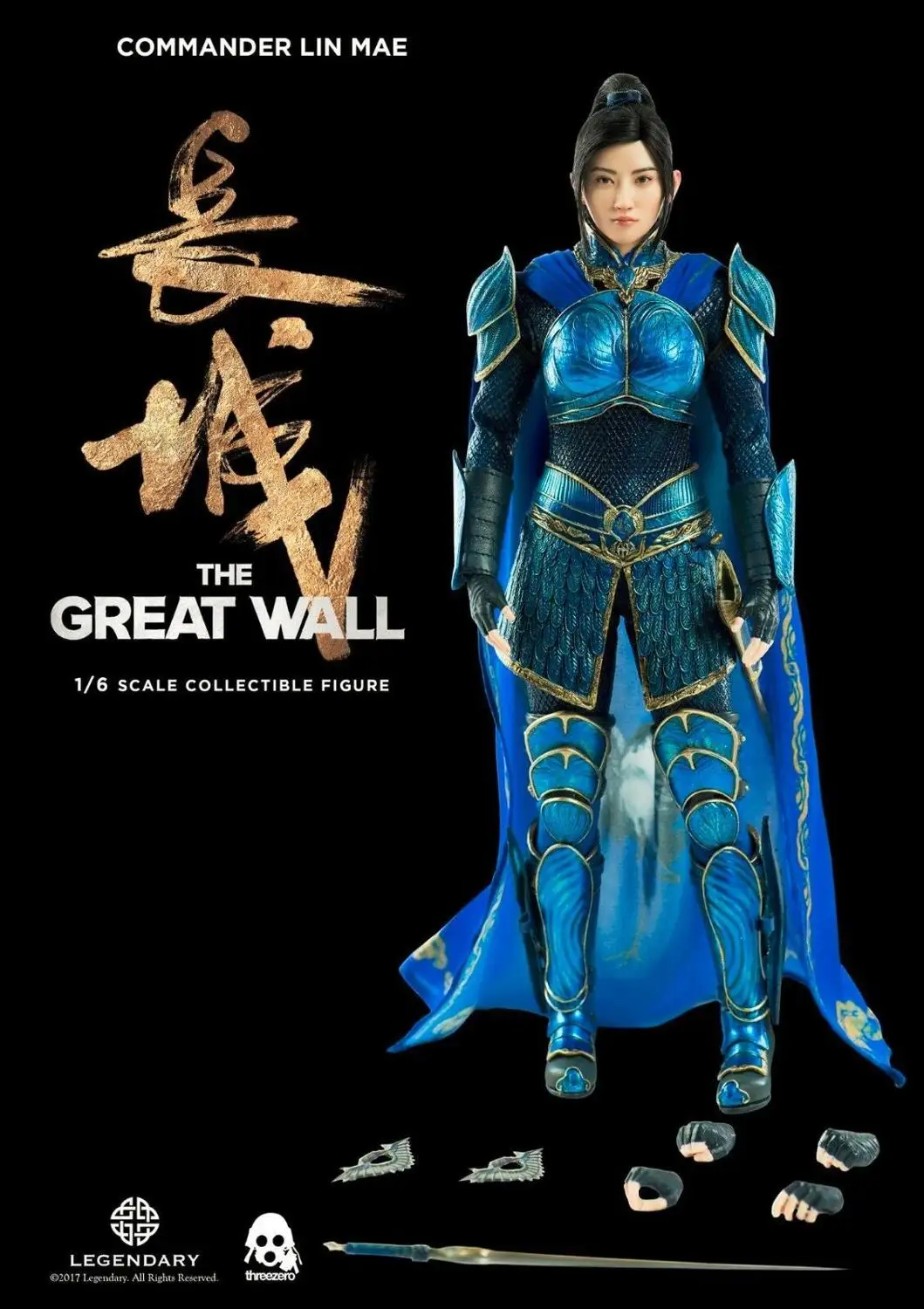 

1/6 Female Female General Action Figure Threezero 3Z0048 Girl Lin Mae Jing Tian The Great Wall for Fans An Best Price