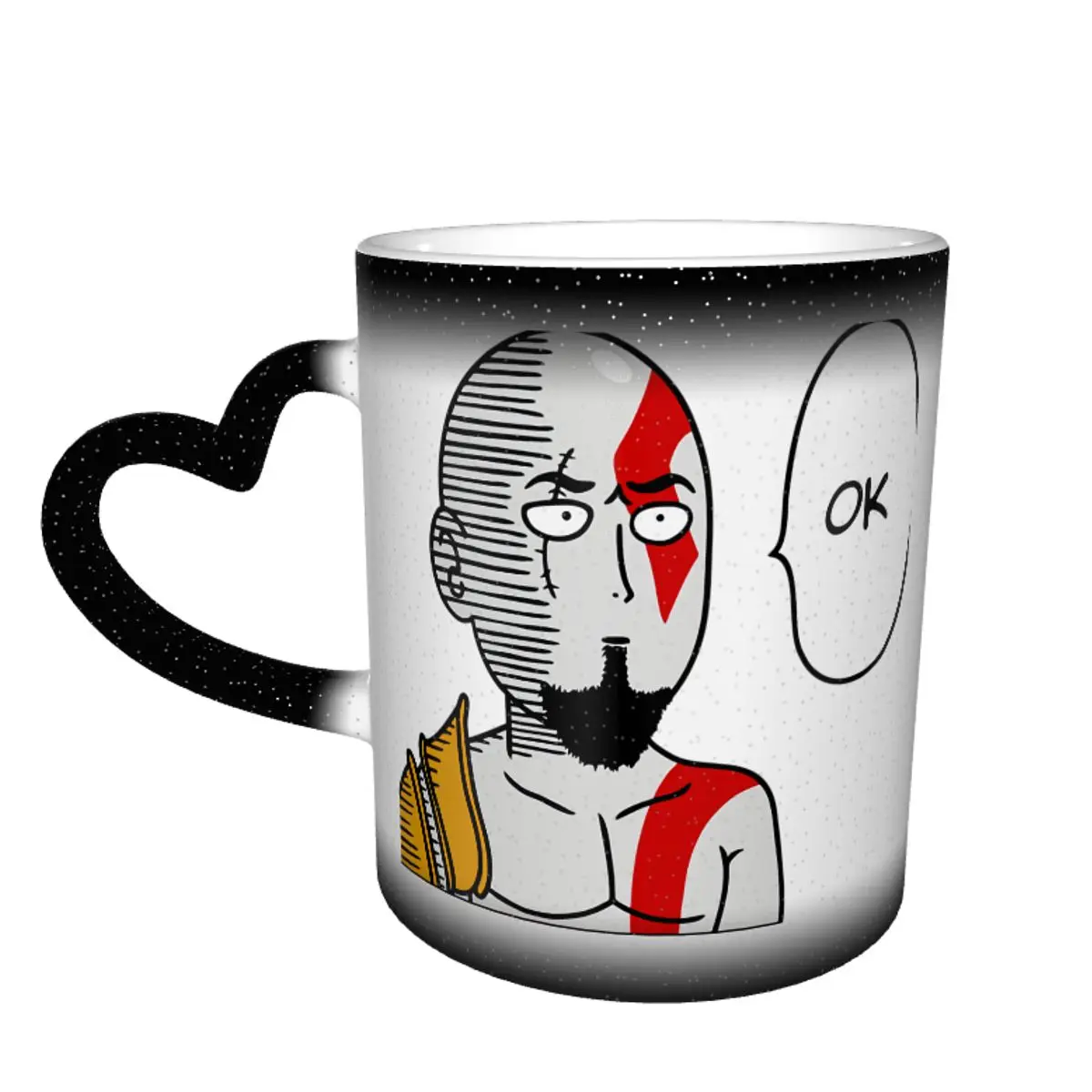 

Saitama Mug Ceramic Cappuccino Mug The Changes Color Cheap Modern Cups