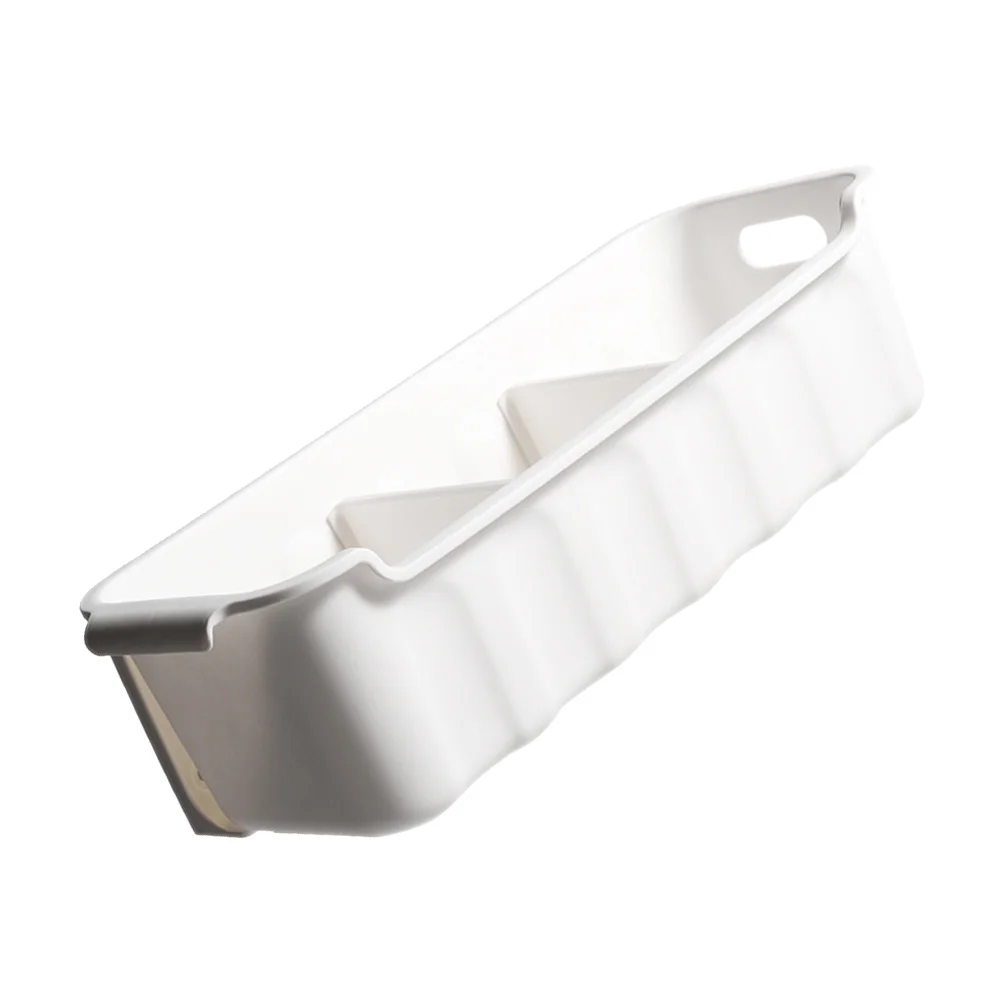 

1Pc Kitchen Cabinet Use Storage Container Wall-mount Storage Rack (White)