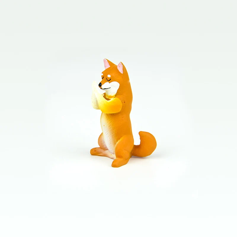 A shiba Inu Японский капсула игрушка забавные животные вырезать Косплей shiba «Лисья Секретная служба»(Inu японский миткаль Кот выдра пингвина белого кита гассе для молитвы Gashapon фигурка - Цвет: A shiba Inu