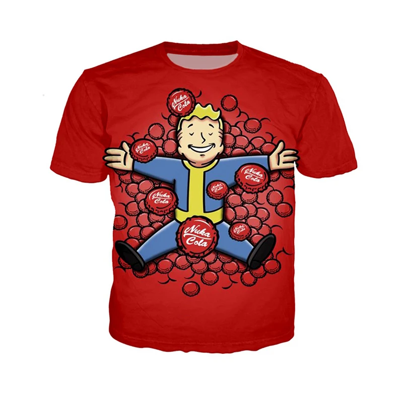 

Fallout 3d print t shirts fashion summer men harajuku funny cool tee Unisex streetwear hip hop pullover quality tracksuit top