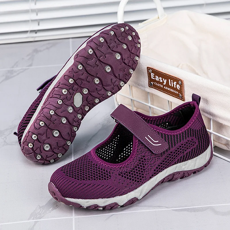 Кроссовки женские легкие прогулочные повседневная обувь для мам плоская подошва