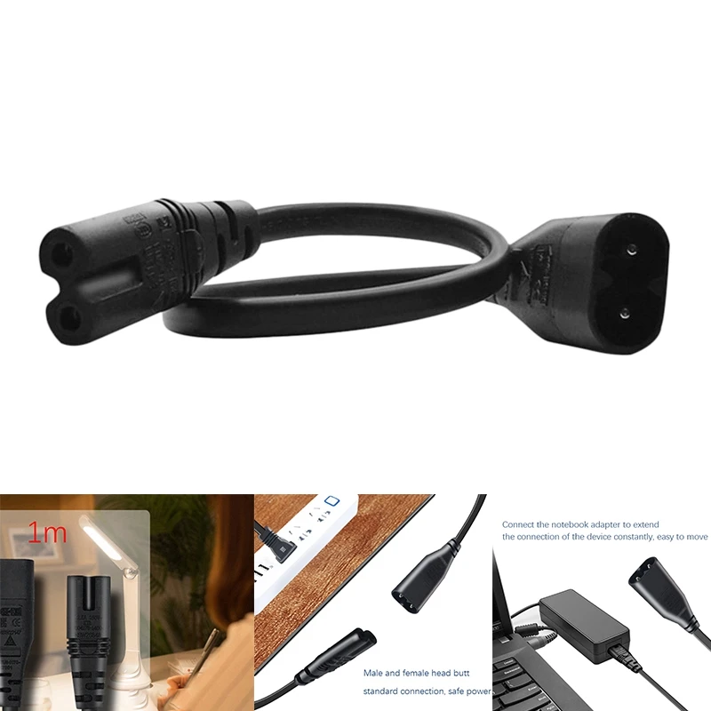 

IEC 320 2-Pin C7 Female to C8 Male Figure 8 Power Adapter Extension Cable for Speaker and Printer
