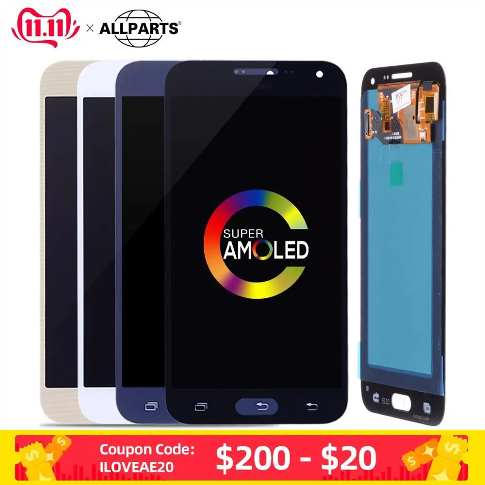 AMOLED Дисплей для SAMSUNG Galaxy E5 E500 E500M E500F E500H LCD в сборе с тачскрином Оригинал 5.0&quot
