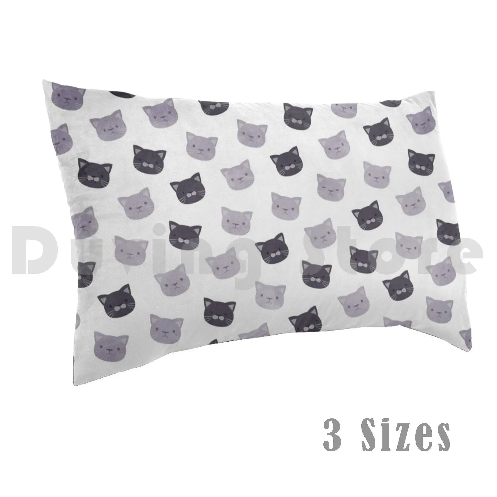 

Pillow Case Black &amp ; White Cats 260 Stayhome Stay Home Social Distancing Pattern Rainbow Cats