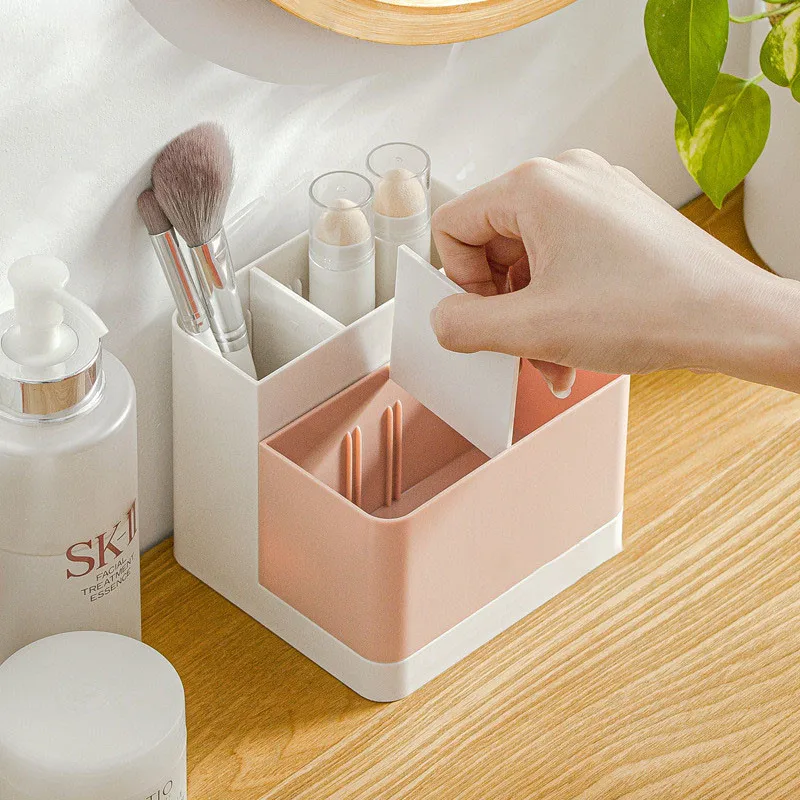 

Nordic Desktop Storage Box Home Office Storage Stationery Organizer Creative Bathroom Storage Makeup Organizer Plastic Container