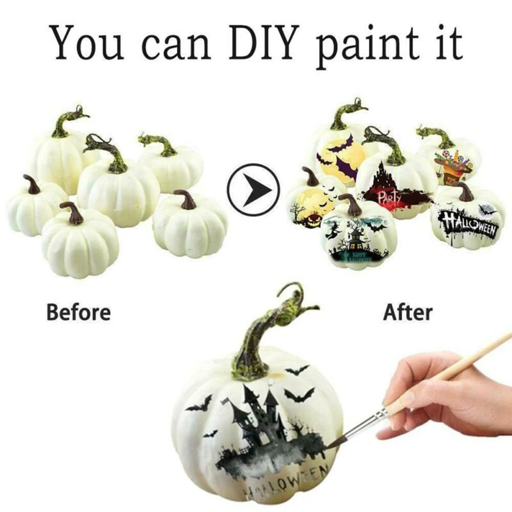 

Decor Artificial Pumpkin Foam Office Photography Hotel shop Model room