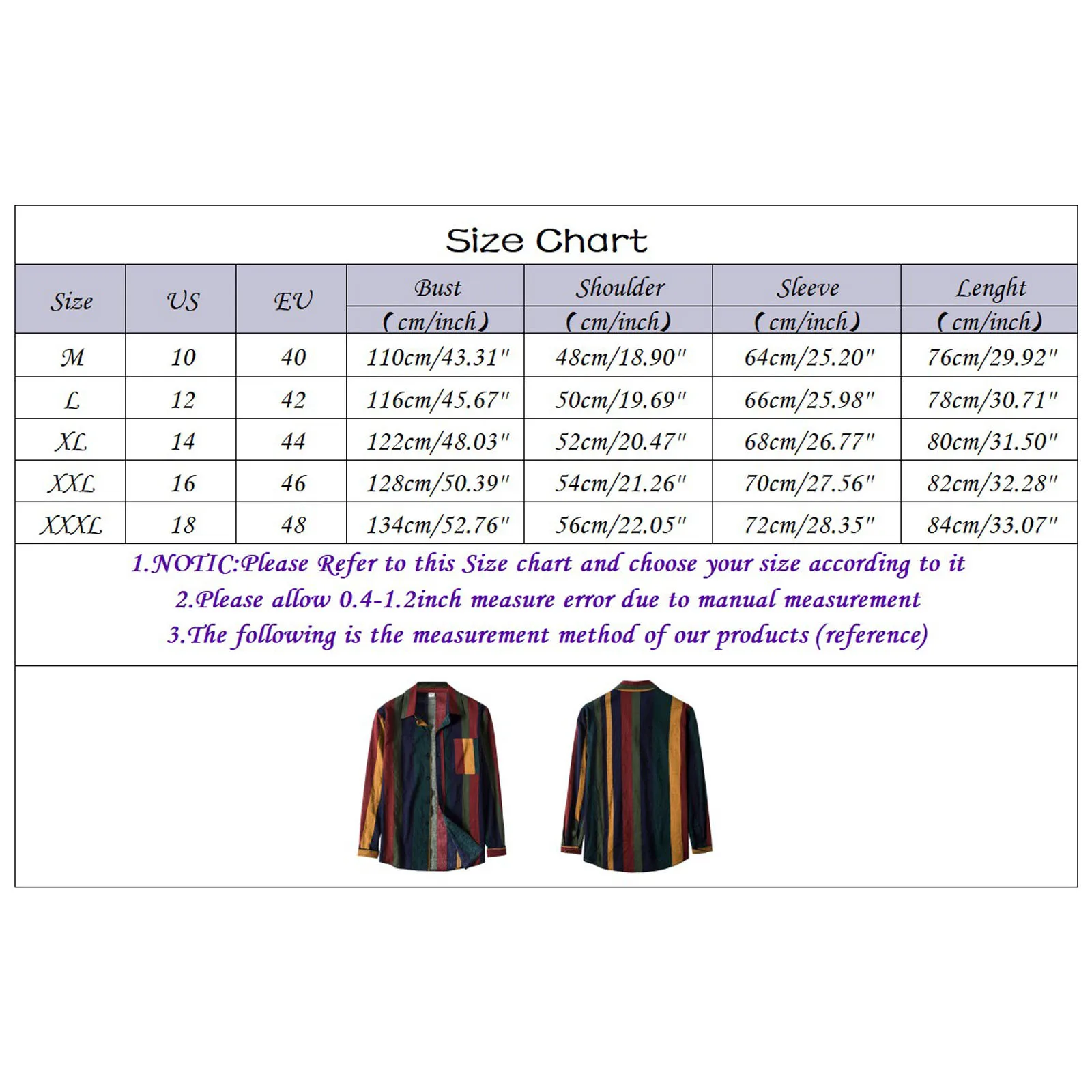 

2021 Fashion Men's Casual Colorful Stripe Splice Shirt Full Sleeve Pocket Button Camisa Turn-down Collar Top