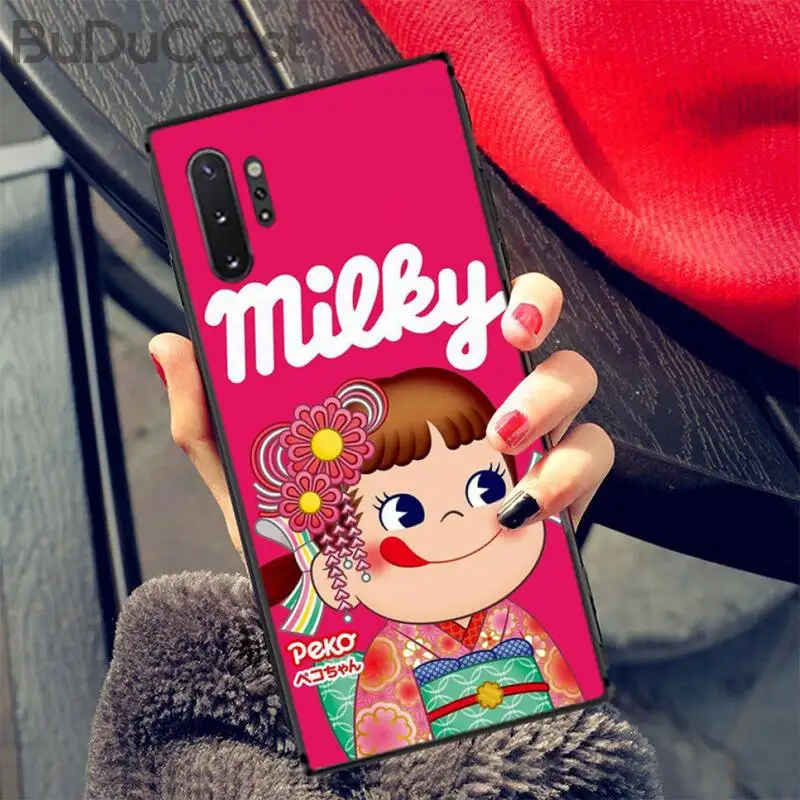 

YNDFCNB Cartoon Fujiya Peko Milky Girl Boy Phone Case For Samsung Galaxy Note3 4 5 7 8 9 10 Pro M10 20 30 A3 2 3 10 6 7 Case