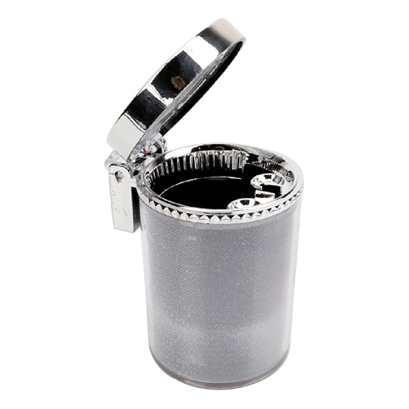 

Compact Smokeless Ashtray Blingbling Car Cigarette Air Vent Clip Ashtray with LED Light Trash Can for Travel Home