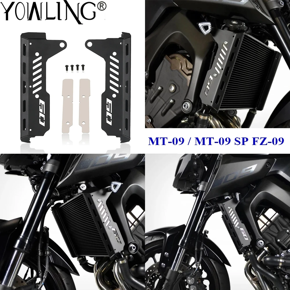 

Для YAMAHA MT-09 MT09 FZ-09 FZ09 MT FZ 09 2017 2018 2019 2020 Защитная боковая крышка радиатора мотоцикла MT-09 SP 2018-2020