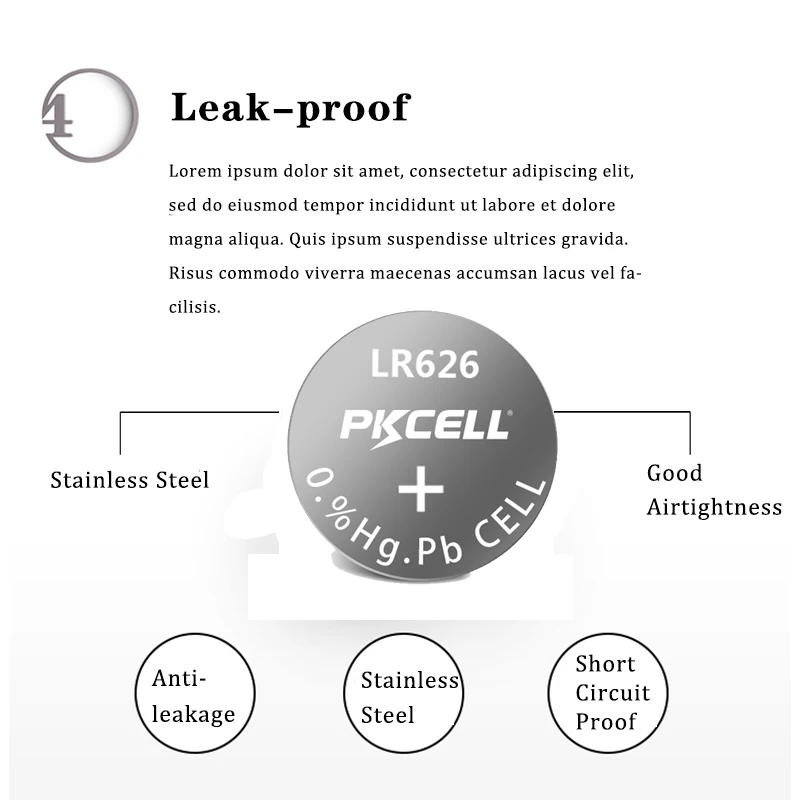 100 шт. батарейки PKCELL AG4 1 5 В щелочные кнопочные SR626 LR66 177 626 SR66 377 LR626 для часов|battery