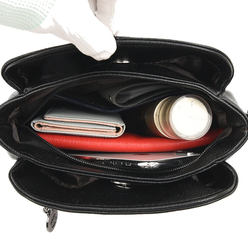 Модная женская сумка кожаная повседневная на плечо сумки через для женщин