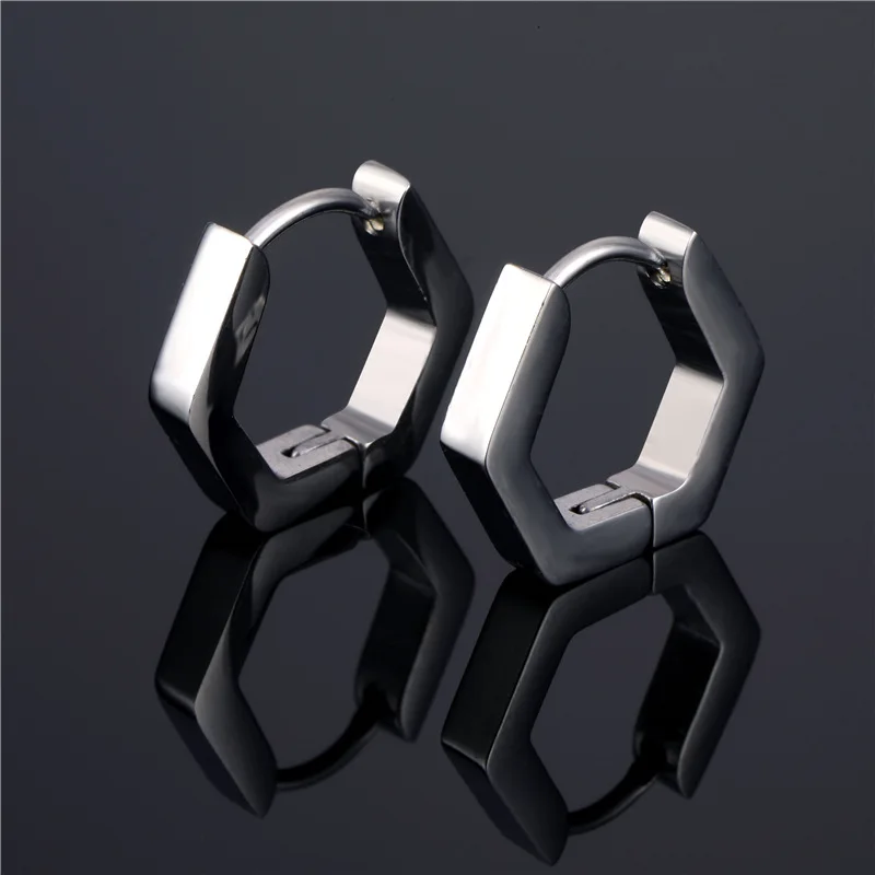 НОВЫЕ геометрические многоугольные звезды треугольные серьги гвоздики для