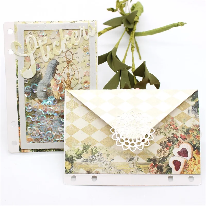 ZFPARTY конверт планировщик металлические режущие штампы трафареты для