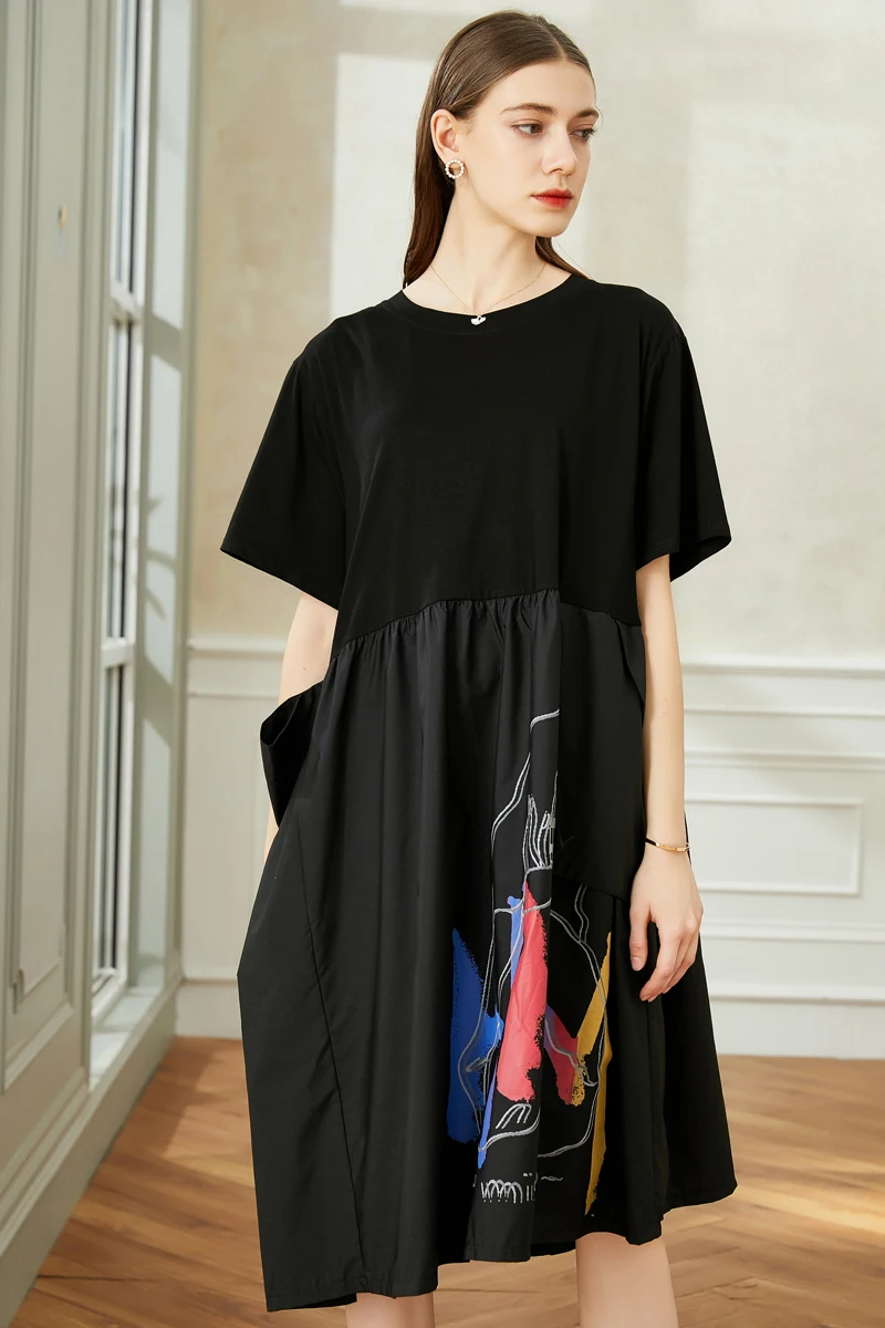 Vestido de verano de talla grande, elegante, 2021