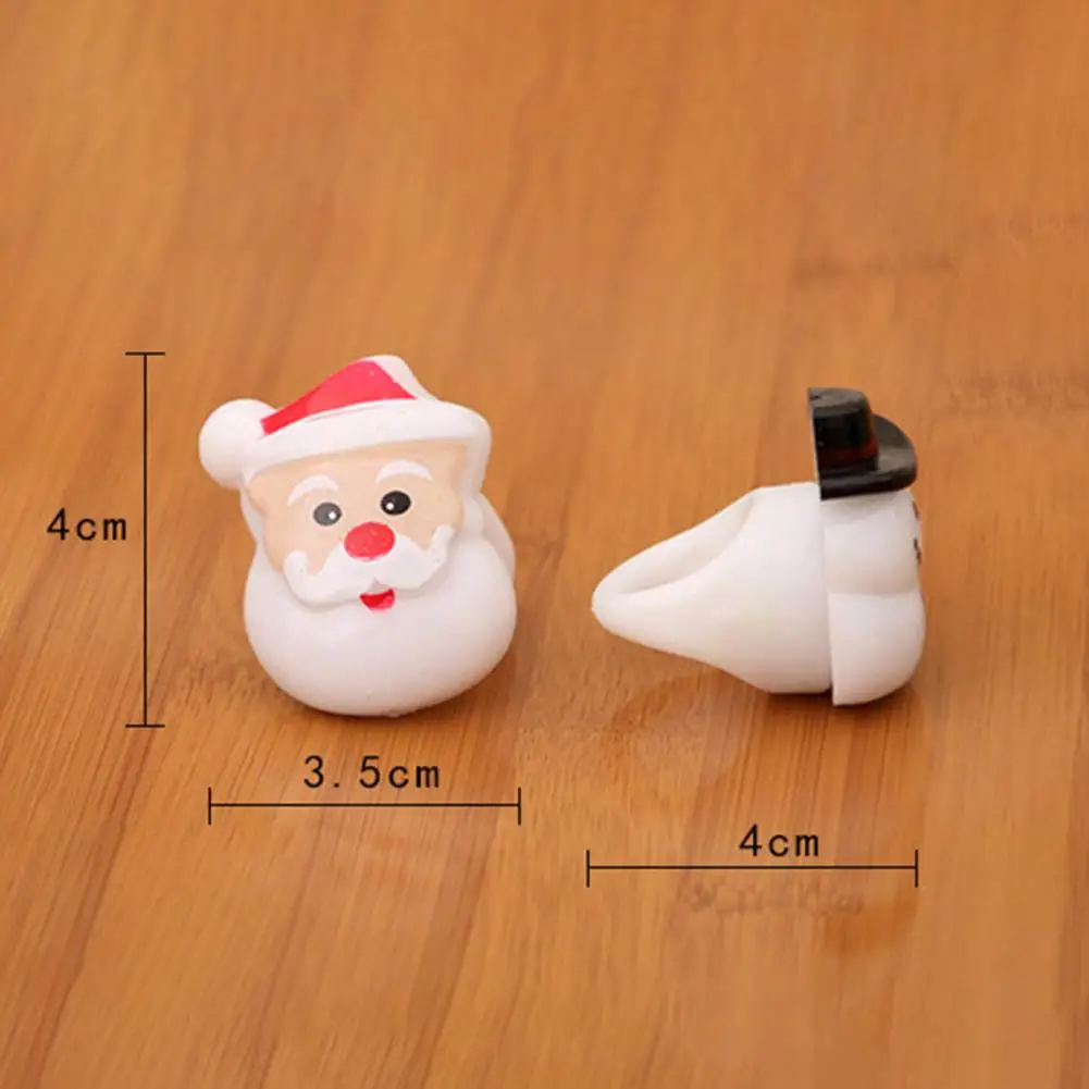 

Christmas Tree Finger Light Santa Claus Snowflake Snowman Glowing Ring Kids Festival Finger Toy