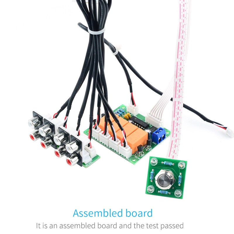 Селектор аудиовхода 4 в 1 реле 4-ходового переключения RCA сигнала плата выбора