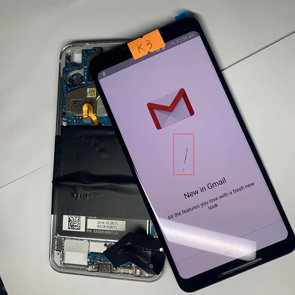 K3 Для Google Pixel 2 XL ЖК-экран Замена с немного дефектом - Цвет: K3