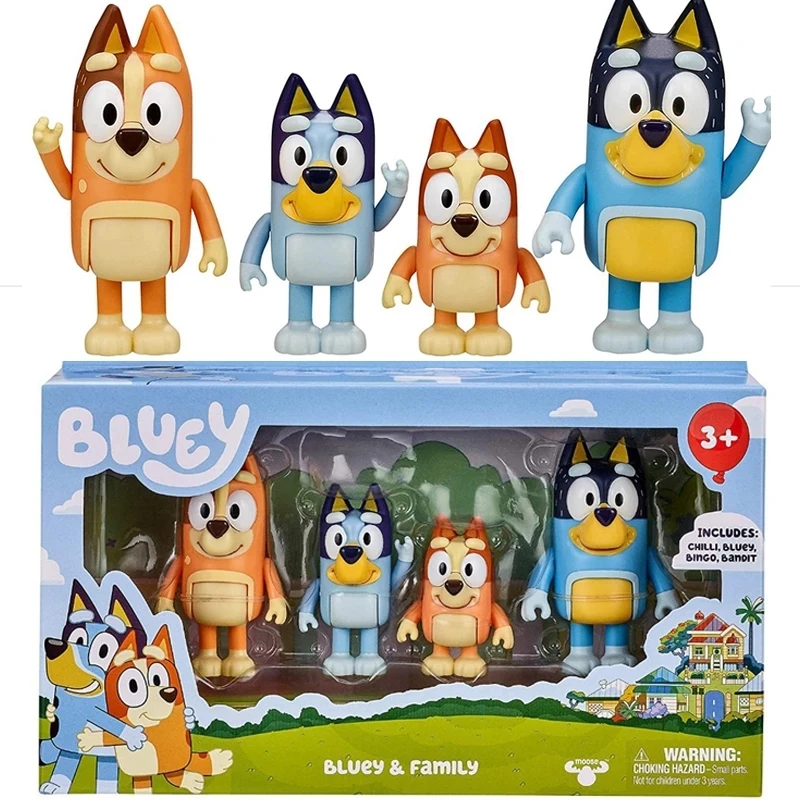 4 шт. комплект Аниме Драконий жемчуг Z мультфильм фигурку игрушка Bluey друзей бинго