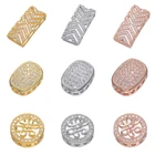 Juya ручной работы позолоченные декоративные медные бусины-разделители для рукоделия рукоделие бисер жемчуг Изготовление ювелирных изделий