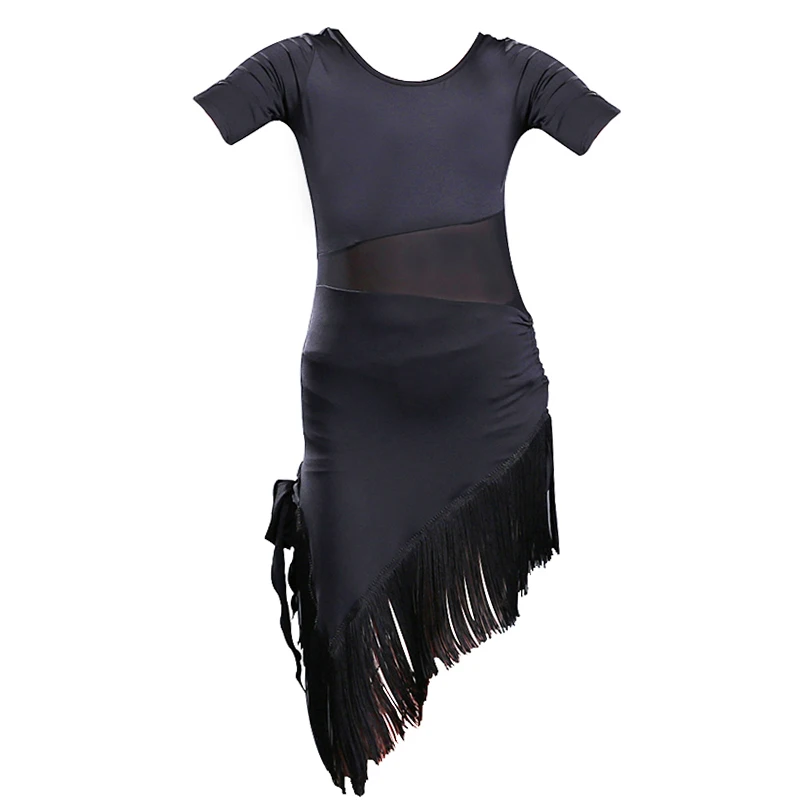 

Tassel Latin Dance Dress For Girls Children Salsa Tango Ballroom Dancing Dress Competition Costumes Kids Practice Dance Clothing