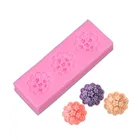 Sugarcraft 3D цветок силиконовая форма помадка торт кекс украшения инструменты глина Конфета из смолы плесень