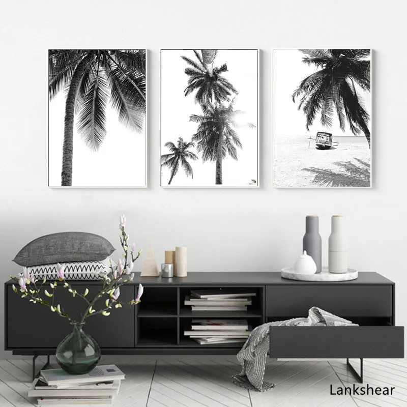 Принты для домашнего декора картина Северное растение кокосовой пальмой фото