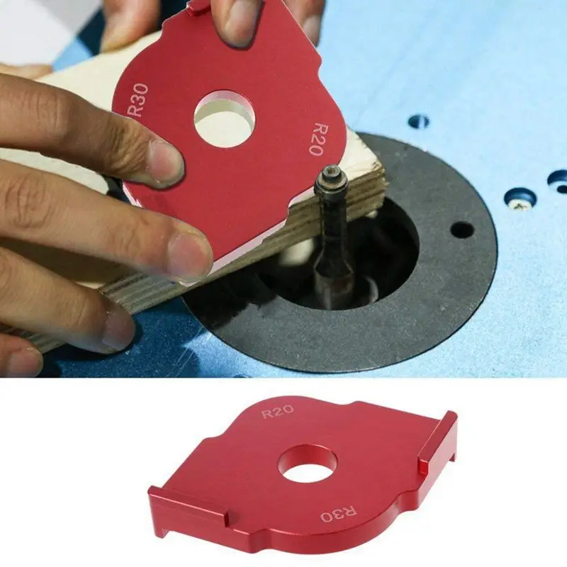 Набор из 2 шт алюминиевый сплав маршрутизатор стол плотник угол радиус джиг