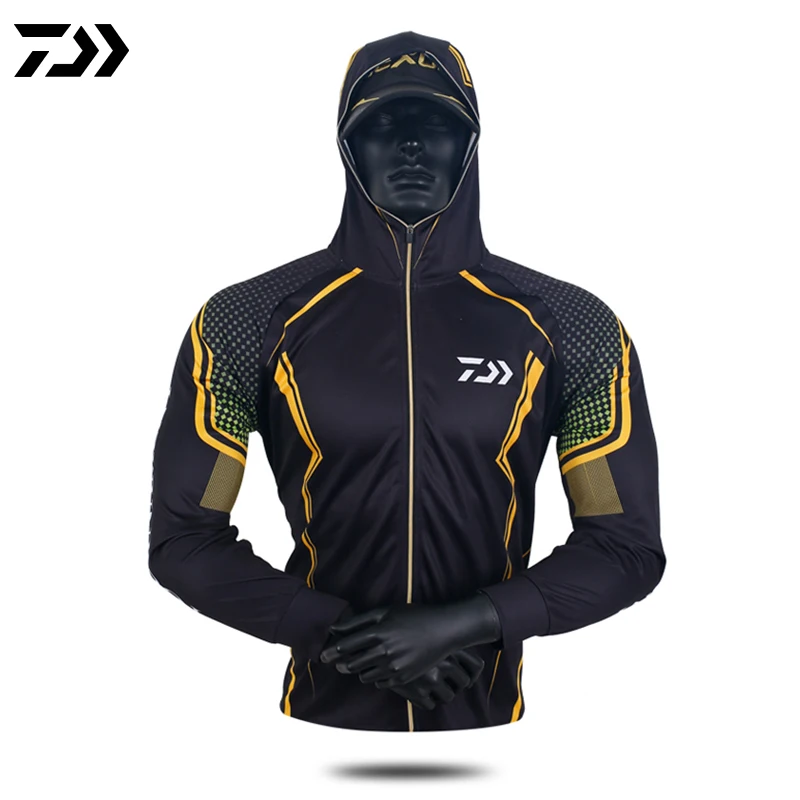 Летняя Солнцезащитная рыболовная рубашка DAIWA мужская толстовка с защитой от