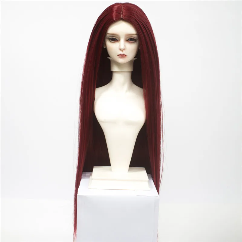 BJD парики для волос Размер 1/6 1/4 1/3 куклы высокотемпературное волокно Длинные прямые парики натурального цвета для куклы SD/BJD - Цвет: HTY113A