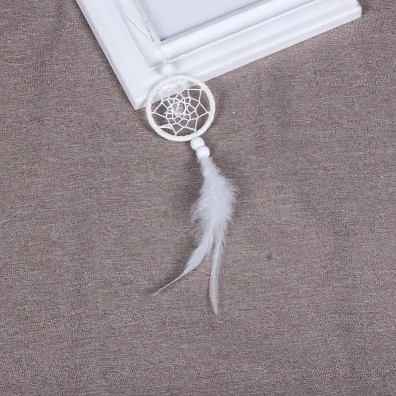 В стиле Ловец снов Орнаментом куриное перо автомобиль чистый белый Настенный