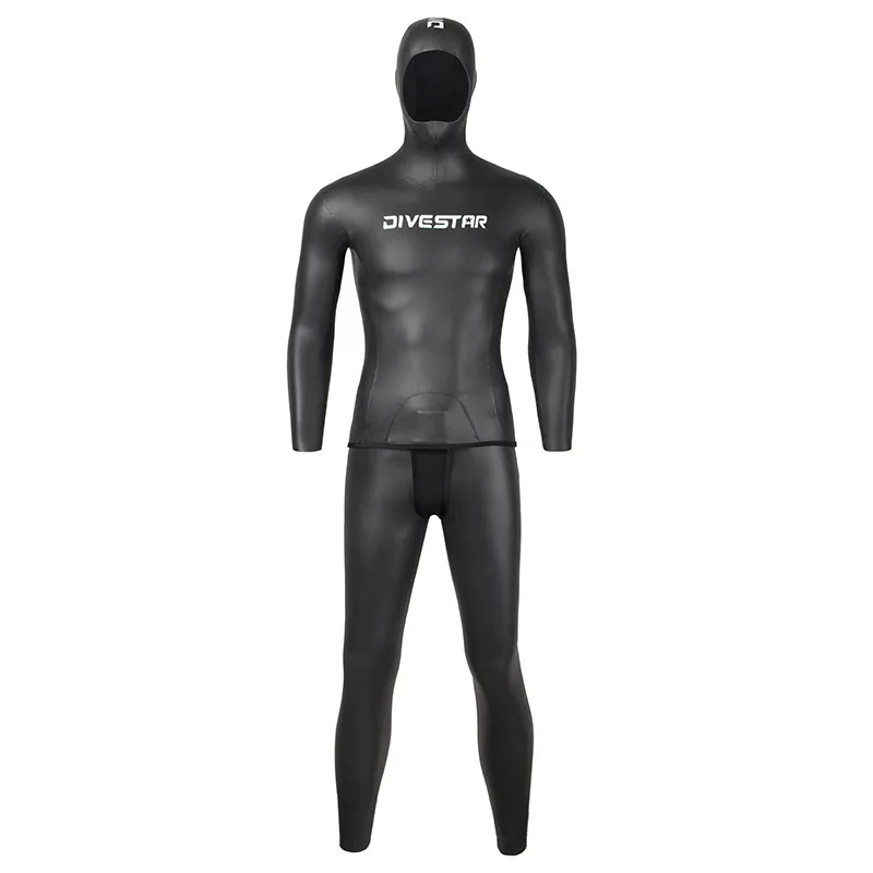 

3MM Neoprene Warm Hunting Swim Scuba Diving Bathing Suit Long Sleeve Triathlon Spearfishing Surfing Snorkeling WetSuit Hooded