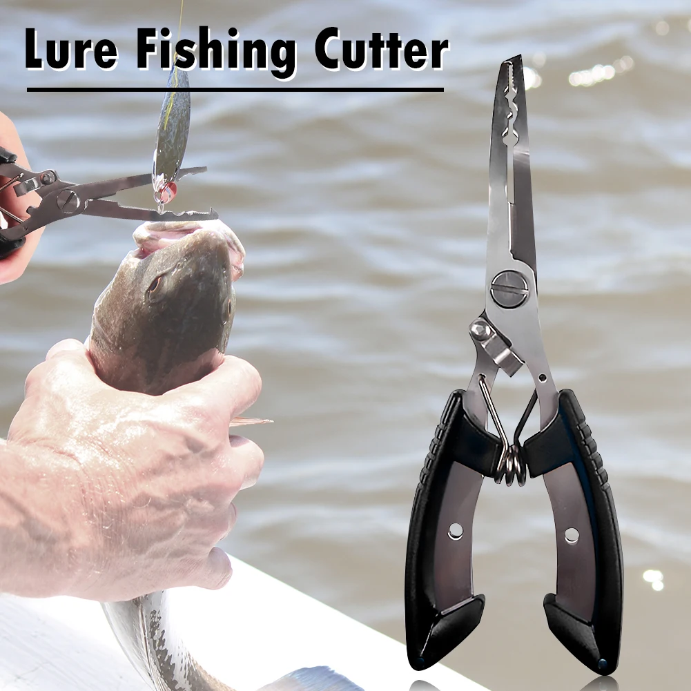 

Durable Aluminum Alloy Lure Fishing Pliers Fishing Line Cutting Scissor Shears Hook Remover Multi-functional Angling Tackle