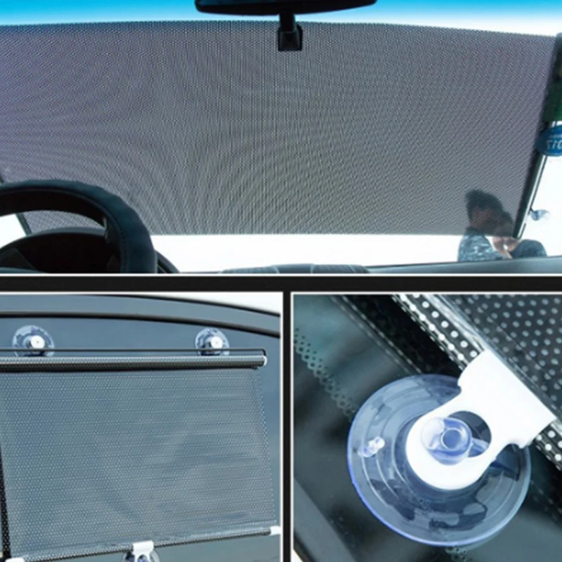 Автомобильная Солнцезащитная занавеска автоматическая выдвижная на ветровое