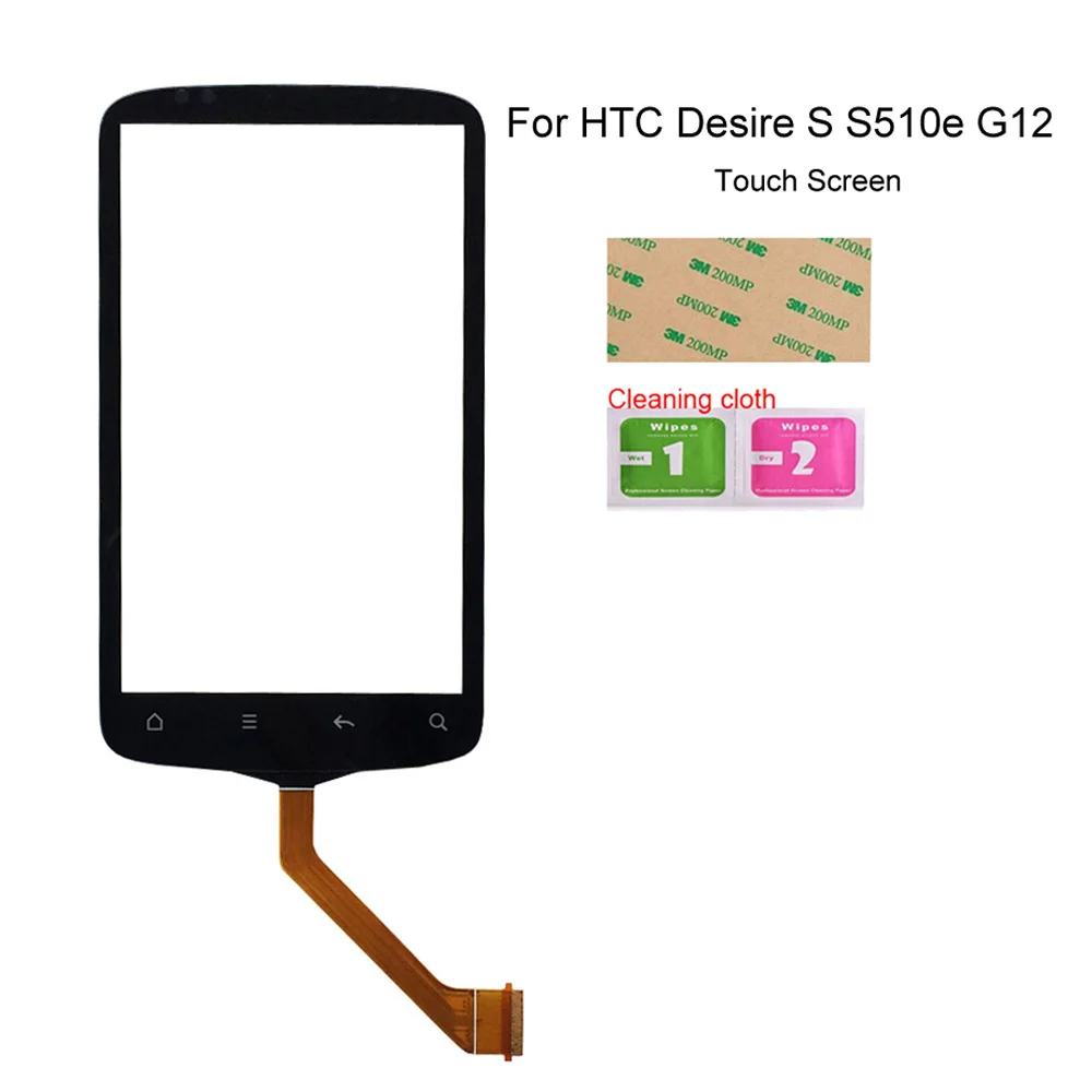 

Высокое качество 3,7 "сенсорный экран для HTC Desire S S510e G12 сенсорный экран дигитайзер Передняя стеклянная панель датчик в сборе части