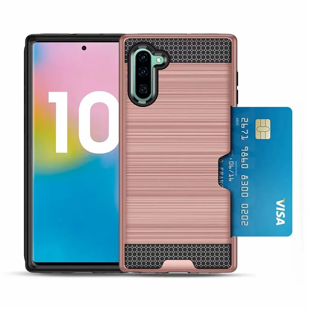 Чехол для телефона samsung Galaxy Note10 Note 10 + тонкий плагин карта Нескользящая задняя