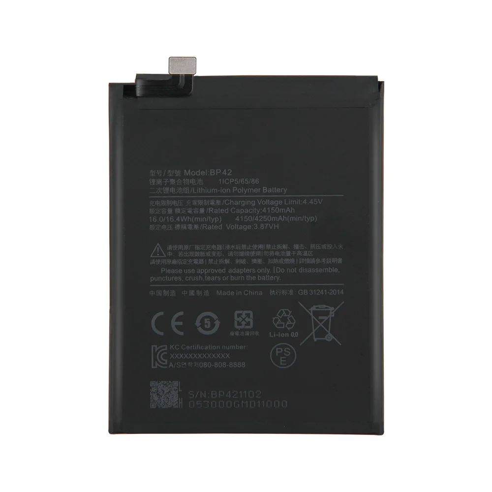 replacement battery for xiaomi mi 11 lite bp42 rechargeable phone battery 4250mah with tools free global shipping