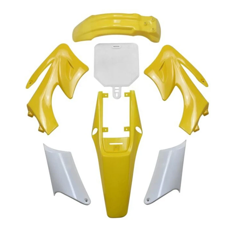 

7 Pieces High Strength Plastic Fender Fairing Body Kits For Chinese 2 Stroke 47cc 49cc Apollo Orion Mini Dirt Bike
