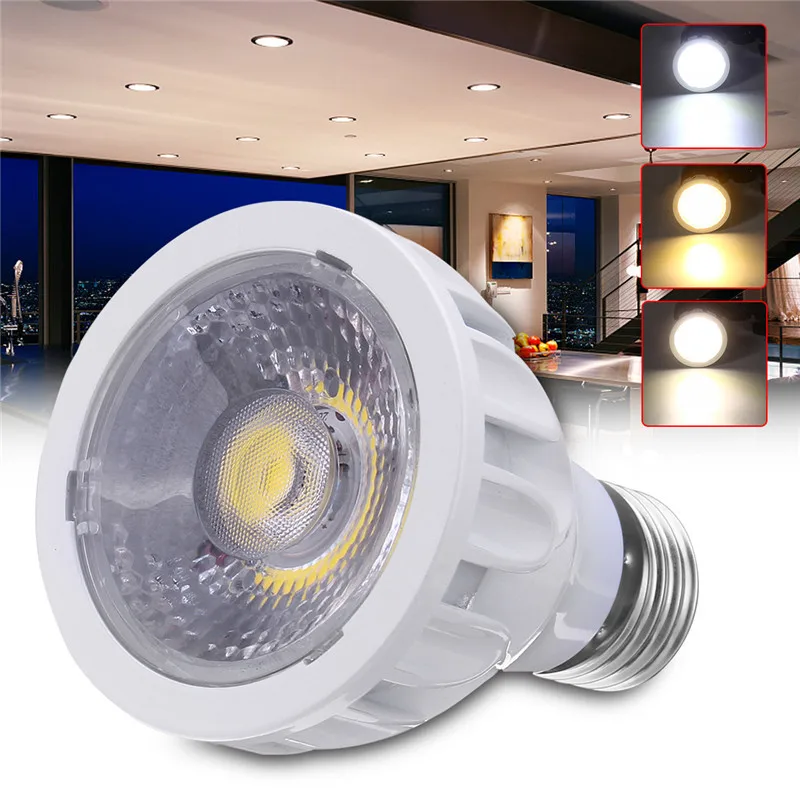 

E27 7W Non-Dimmable Super Bright Par 20 LED COB Spot Light Bulb Home Lamp AC85-265V