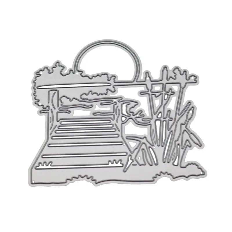 

2021 New Lakeside View Metal Cutting Dies Stencil DIY Scrapbooking Album Stamp Paper Card Embossing Craft Decor