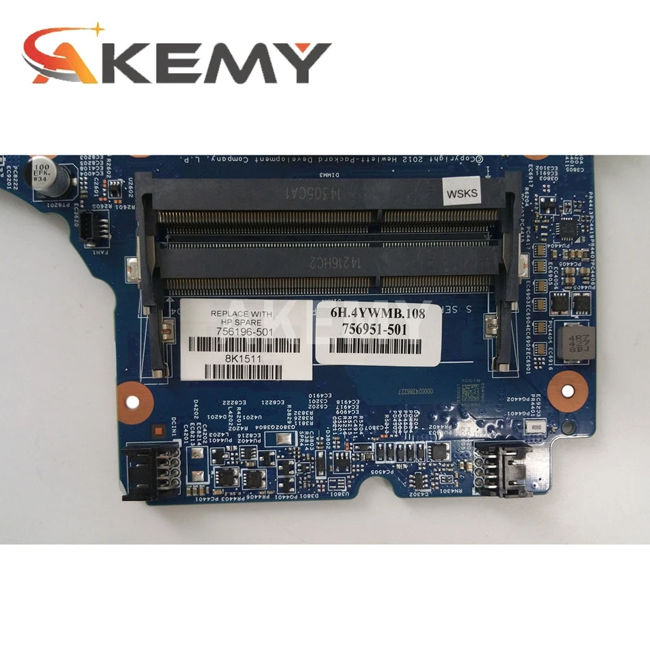 AK 734083-001 734083-601 734083-501 Материнская плата для HP ProBook 450-G1 450 440 470 G1 PC материнская 48.4YW03.011